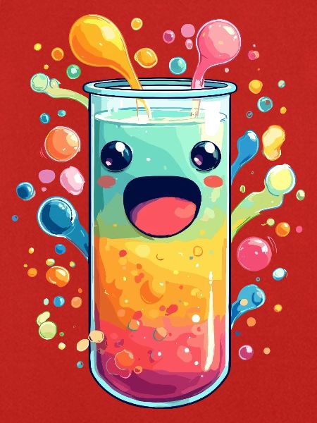Bunte Saft Explosion Teströhre