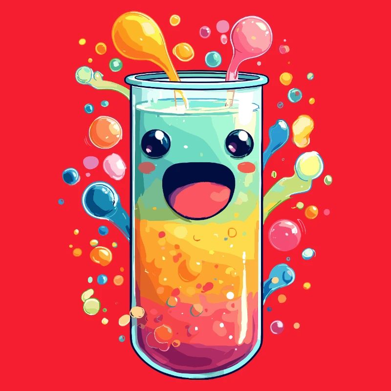 Bunte Saft Explosion Teströhre