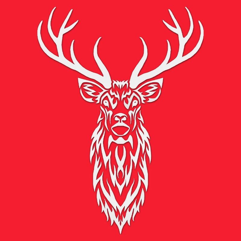 Portrait de cerf blanc