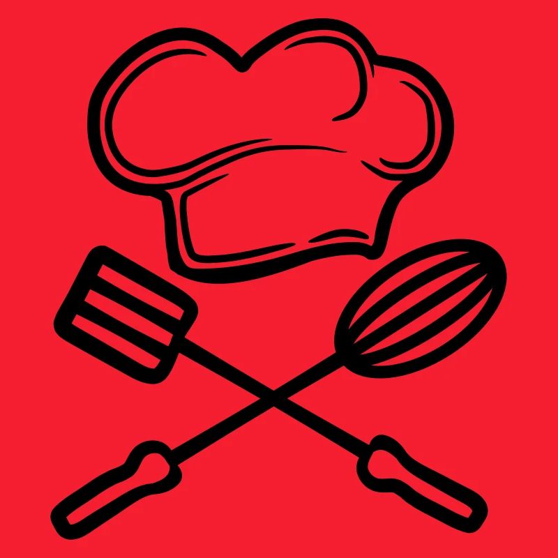 stirrer turner 2 emblem chef hat hat chef ko