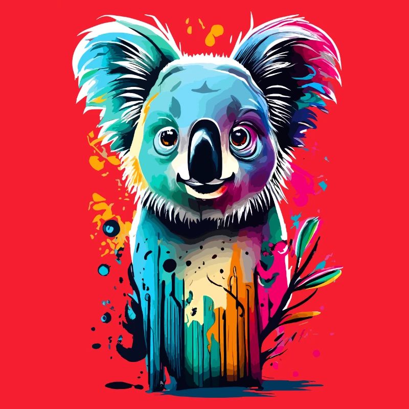 Koala Farbenfroh - Koala Bär Australien Beuteltier