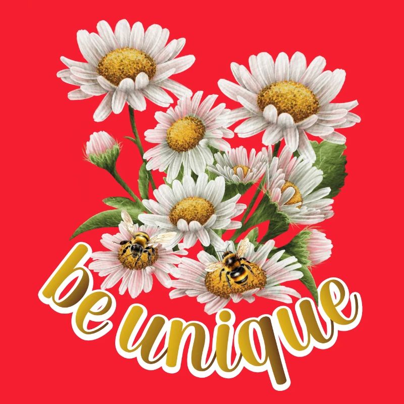 Sei einzigartig, Wiesenblume, Bienen