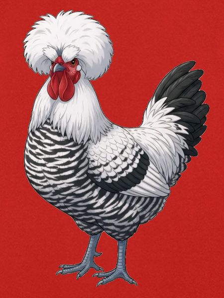 Holländer Haubenhuhn