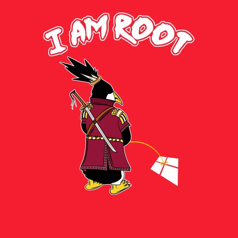 Linux Pingouin I Am Root Geeks Geeks Nerd Computer Ninja