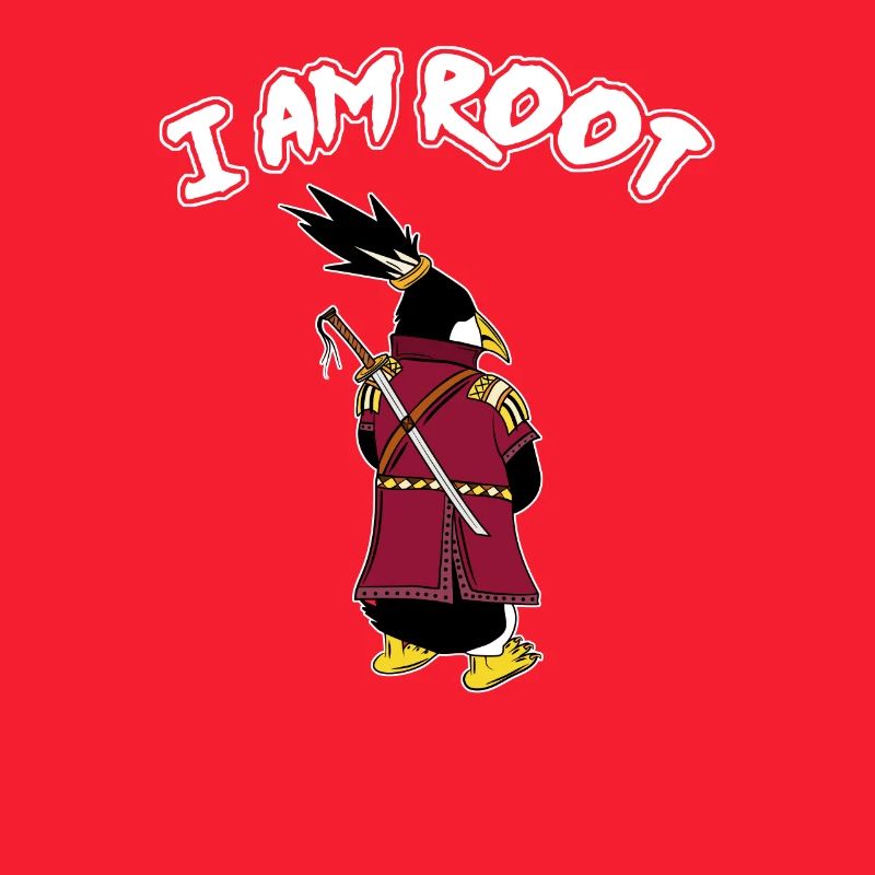 Linux Pinguin I Am Root Geeks Nerd Computer Ninja