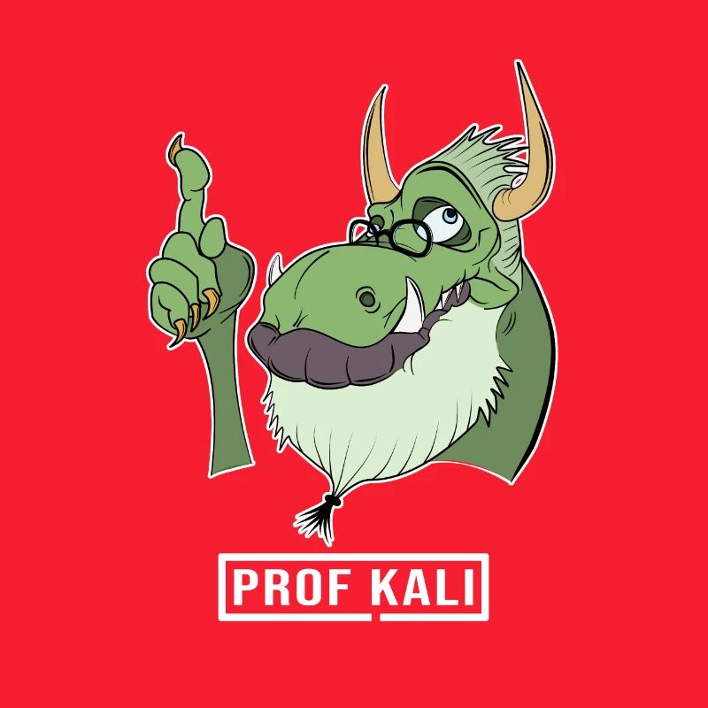 Kali Linux Computer Administrator Tux Dragon Head
