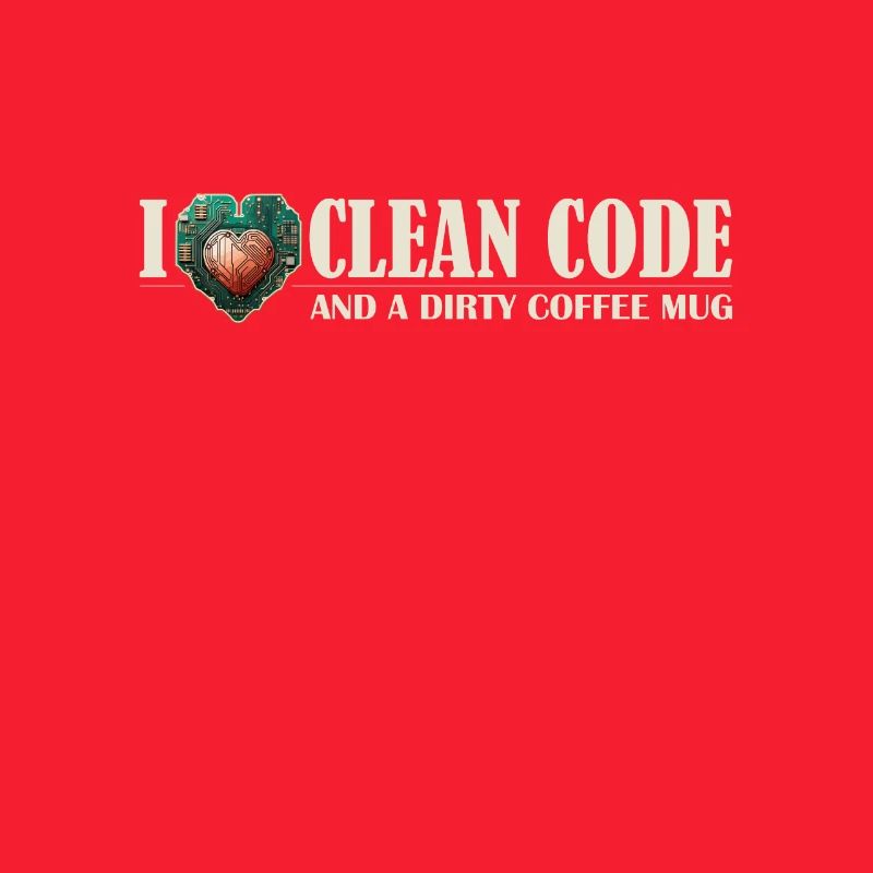 I Love Clean Code and Dirty Coffee Mug Devs Who