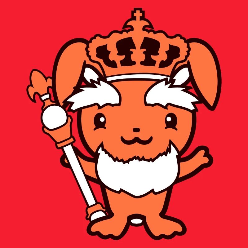Rabbit King Crown Old Scepter Ruler Leader