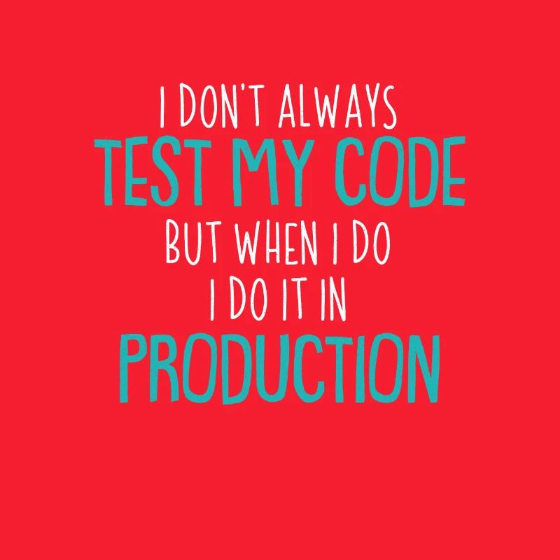 Cool Test Code Production Coder Shirt Gift