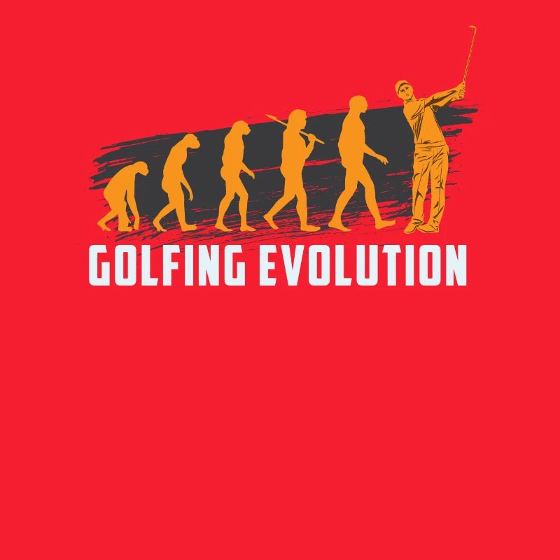 GOLFING EVOLUTION golfer golf motive