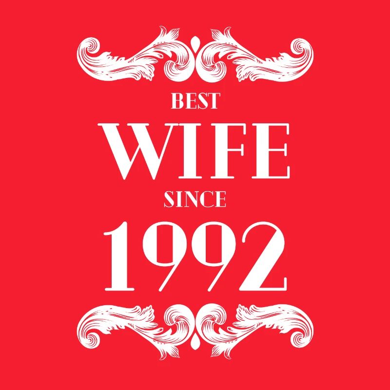 Beste Ehefrau seit 1992 Hochzeit