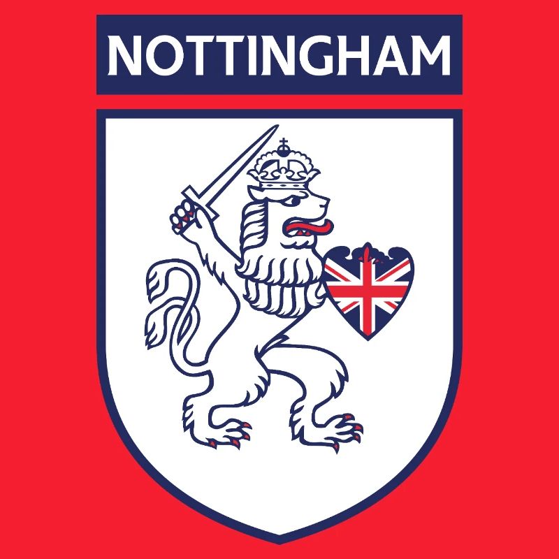 Lion bouclier de Nottingham avec épée