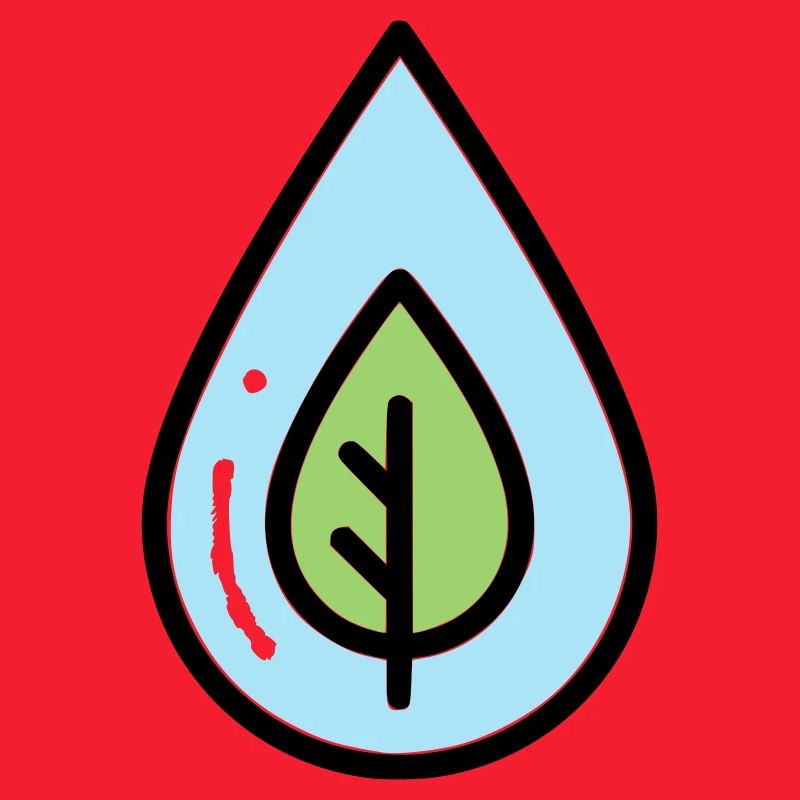 Éco de feuilles à goutte d’eau