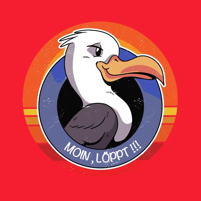 Moin löppt Möwe