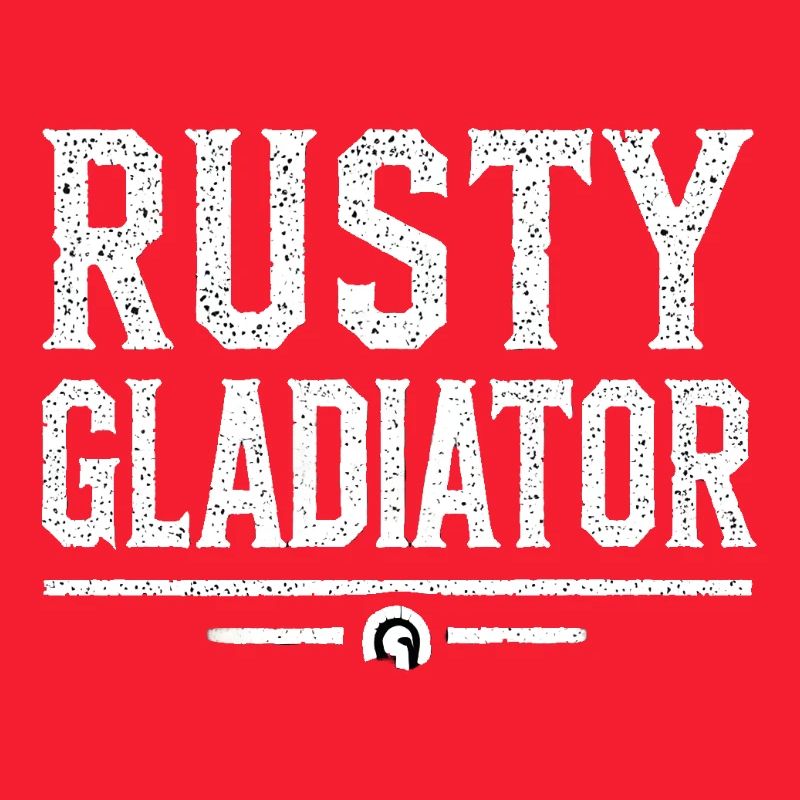 Rusty Gladiator Logo Weiß
