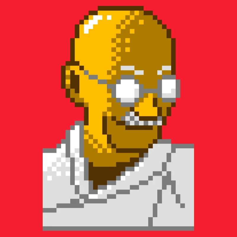 Gandhi pixel 8 bits
