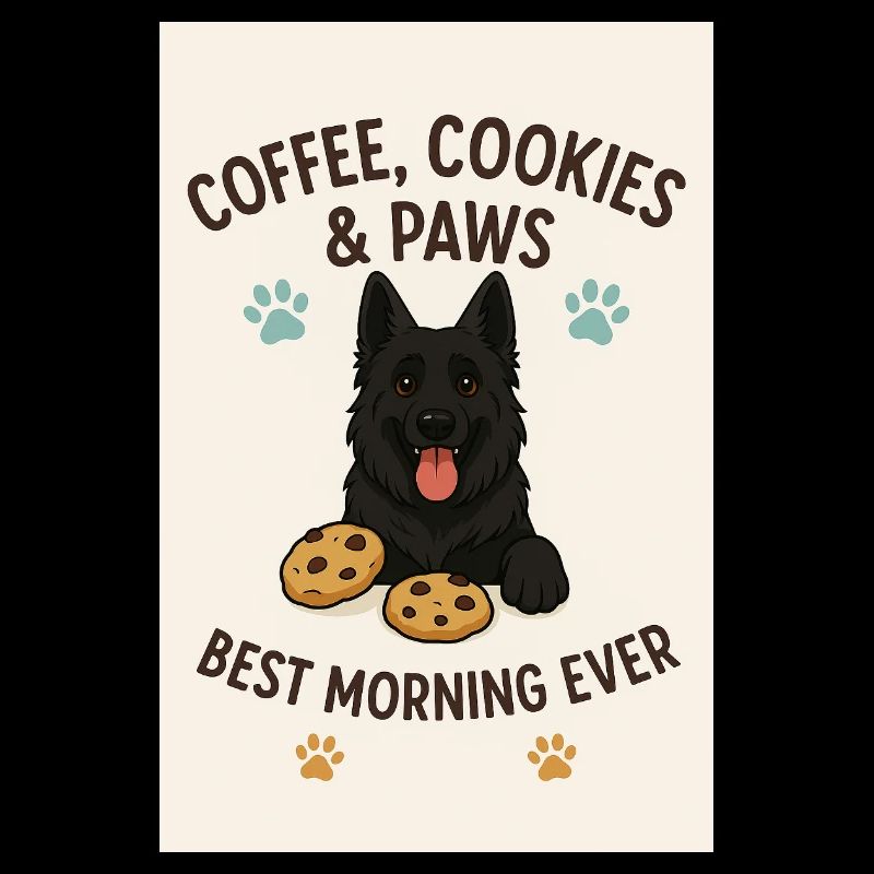 Café, biscuits et pattes