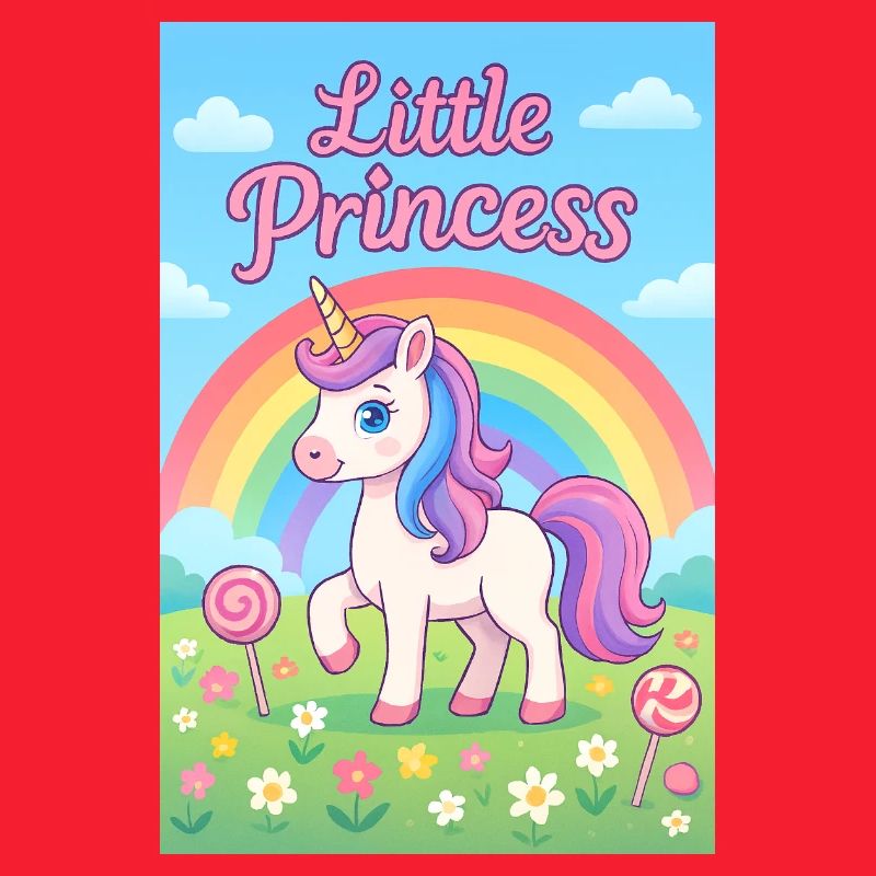 Kleines Regenbogen-Einhorn