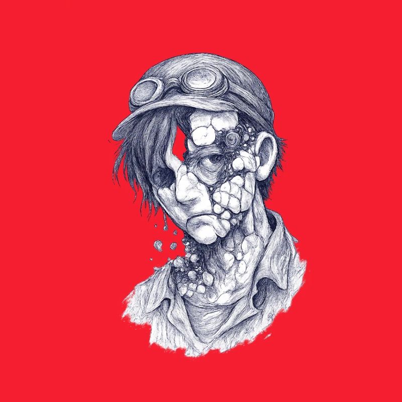 Decayed mechanic| Surreal Zomie Boy