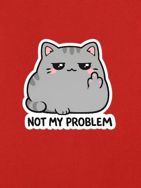Nicht mein Problem Katzendesign