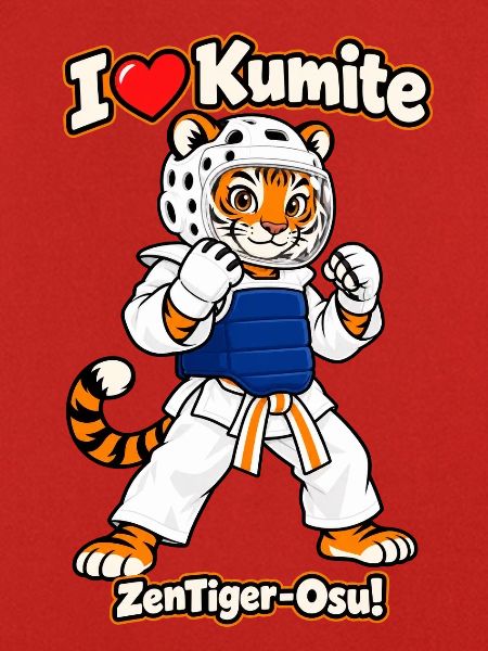 Tiger im Kumite Training