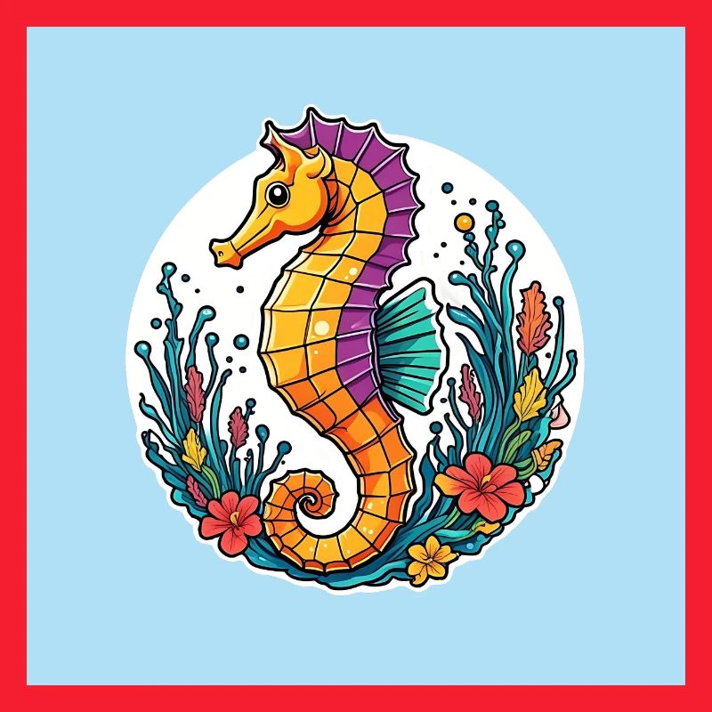 Pretty decorative seahorse