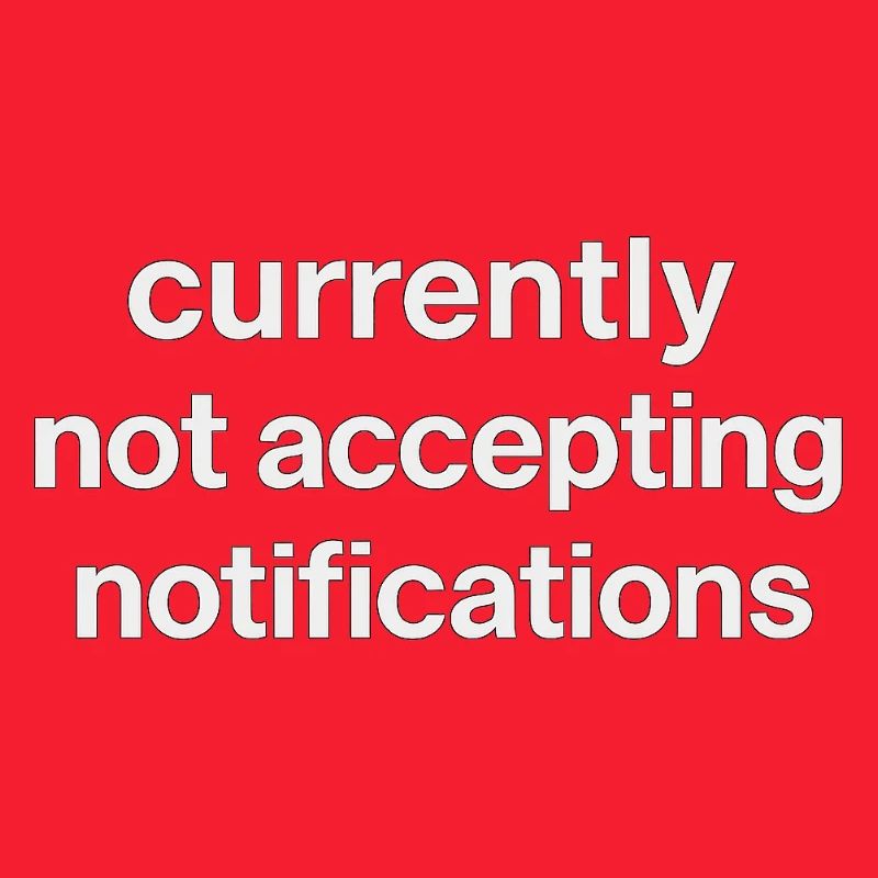 n’accepte actuellement pas les notifications