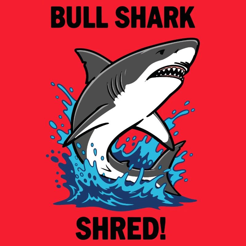 Requin Bouledogue Shred Shark Mer Bull