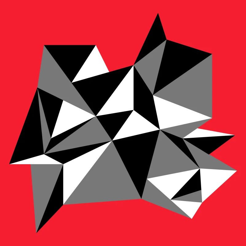 forme modèle triangles conception origami cool papier 3c