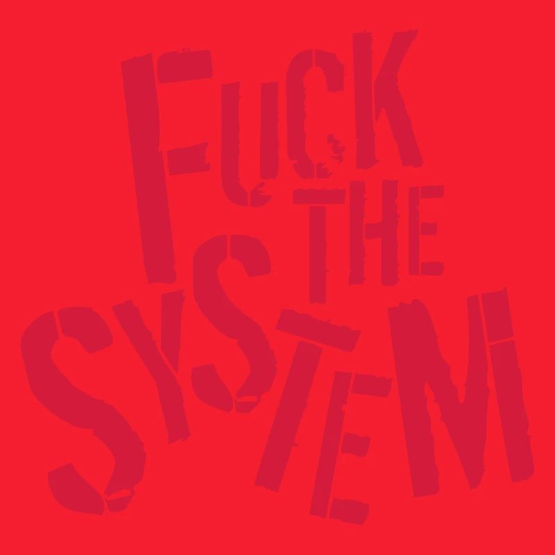 texte rebelle baiser la conception du logo système disant