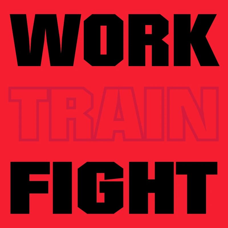 work train fight farbig