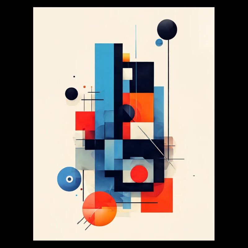 Abstract geometric composition