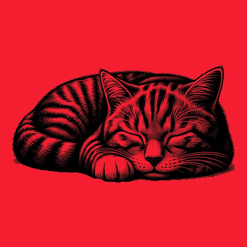 Cute sleeping kitten