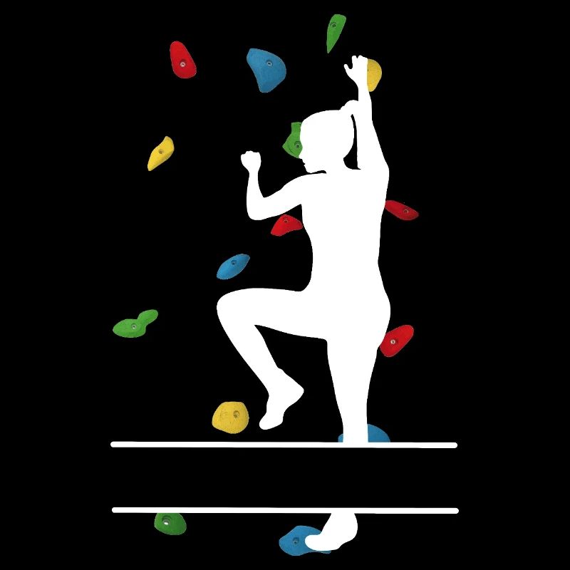 Climbing Wall Woman White – Custom Boulder