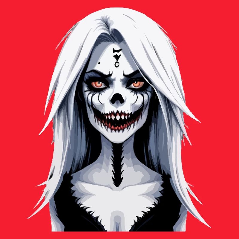 Skeleton Face Banshee Halloween