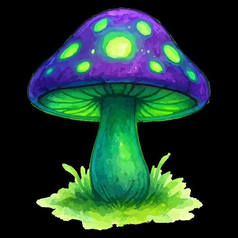 Leuchtender Pilz Neonwald