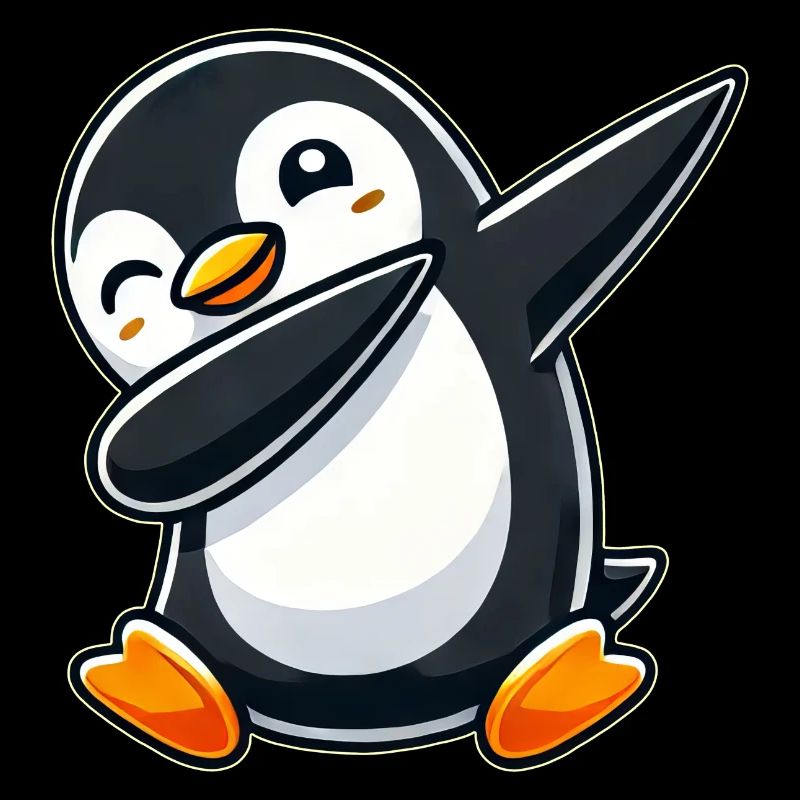 Pinguin Dab Ein cooler tanzender Pinguin Dabbing D