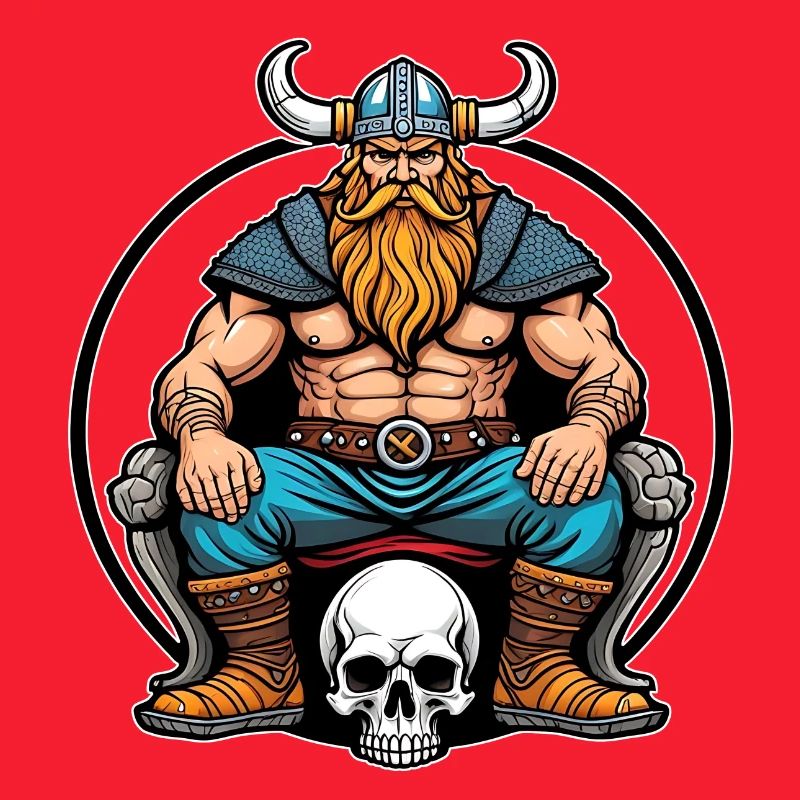 Vikings avec crâne