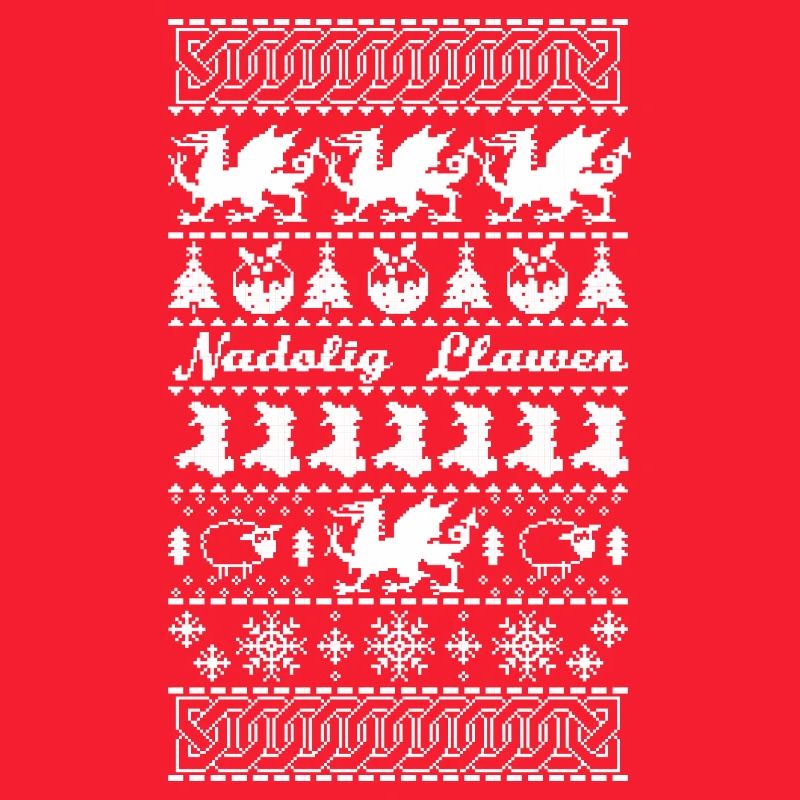 Walisischer Weihnachtspullover