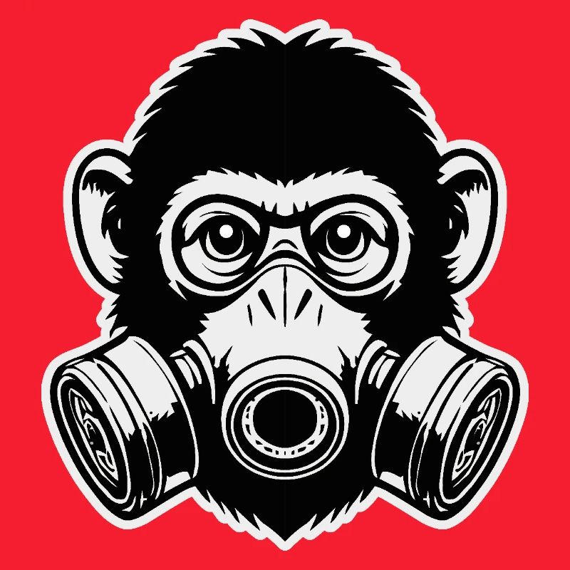 Masque à gaz de singe