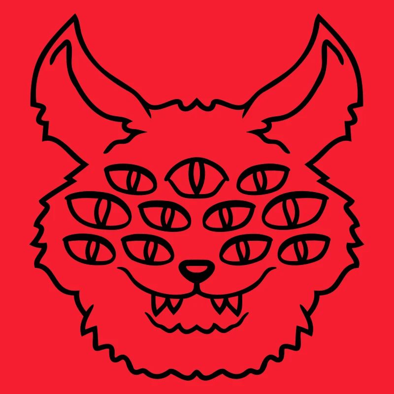 Cat Demon Many Eyes Devil Hell Evil Monster
