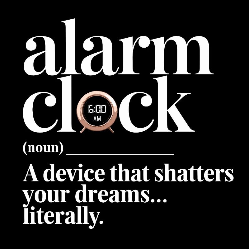Humorous design "Alarm Clock Definition"
