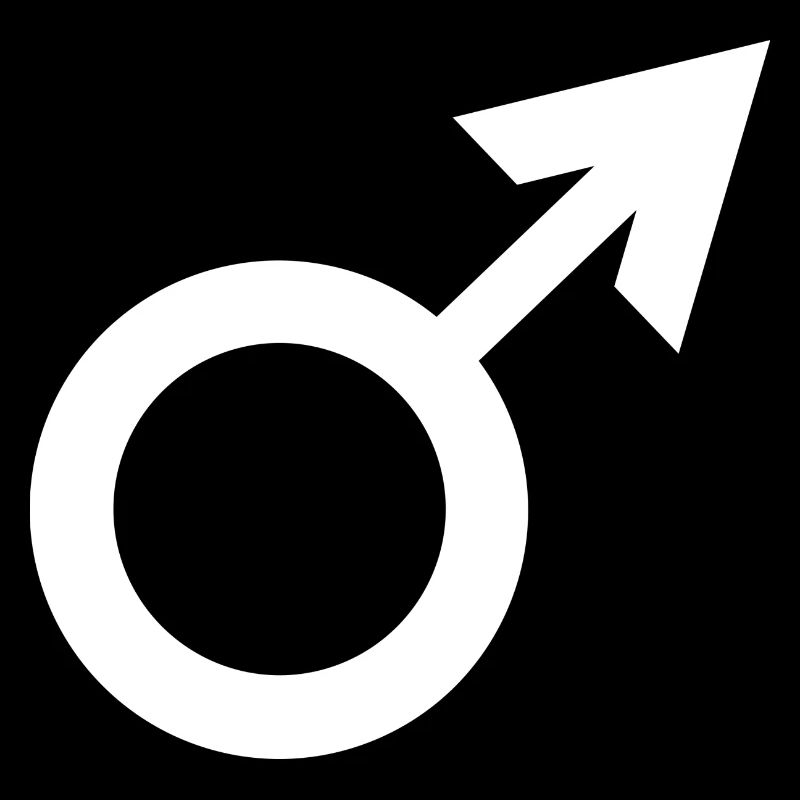 Man in white symbol