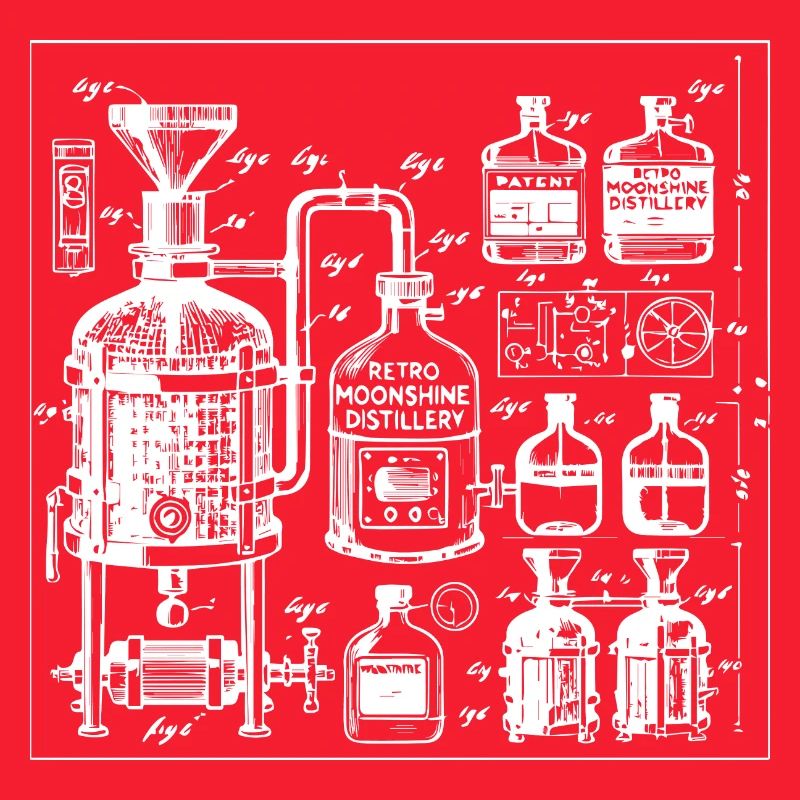 Distillerie de whisky modèle de conception brevetée