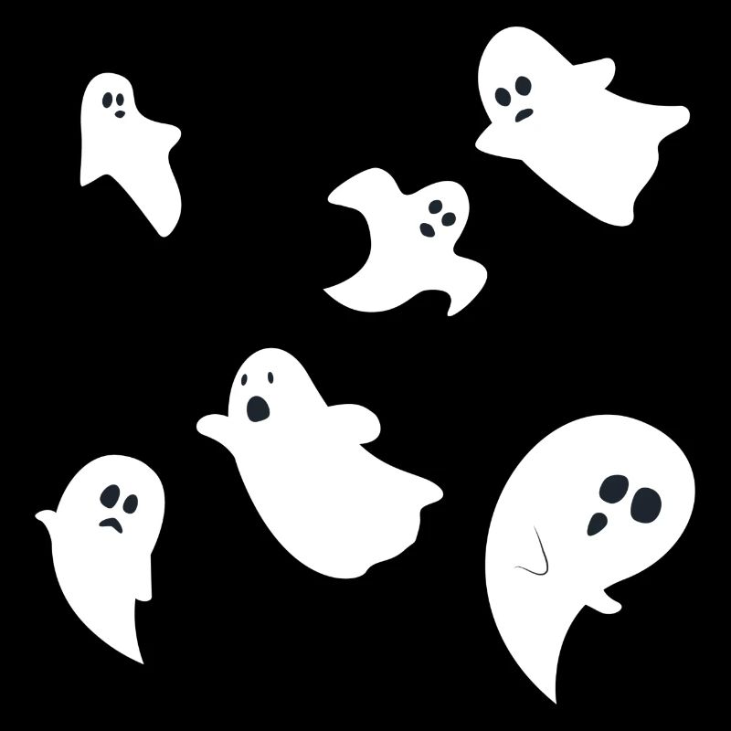 Halloween Ghosts Ghost Group Design simple