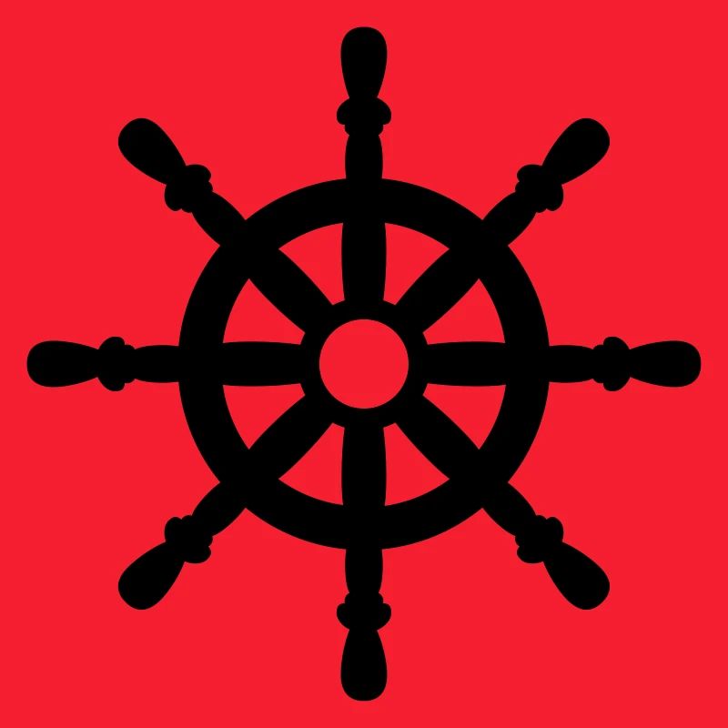 Symbole nautique vecteur bateau roue de commande Conception