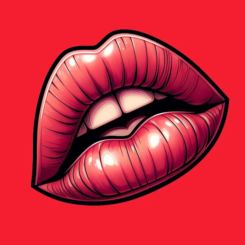 Red Lips - Intense Sensuality