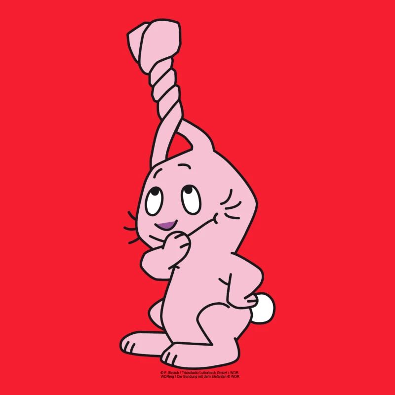 Rabbit with twisted ears