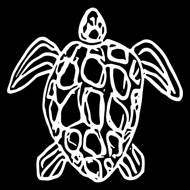 Schildkröte - Turtle (weiß)