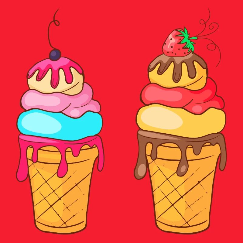 Eis Speiseeis Eiskrem Eiscreme Kugeleis Eisbecher